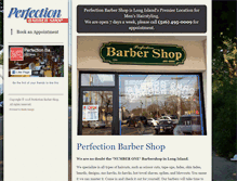 Tablet Screenshot of perfectionbarbershop.com